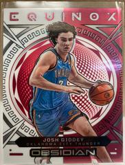 Josh Giddey [Red Flood] #14 Basketball Cards 2022 Panini Obsidian Equinox Prices
