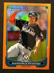Giancarlo Stanton [Orange Refractor] #5 Baseball Cards 2012 Bowman Chrome Prices