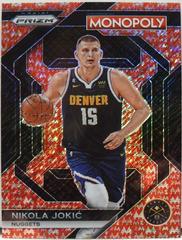 Nikola Jokic [Red Millionaire Shimmer] #1 Basketball Cards 2023 Panini Prizm Monopoly Prices