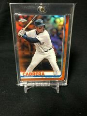 Miguel Cabrera [Orange Refractor] #115 Baseball Cards 2019 Topps Chrome Prices