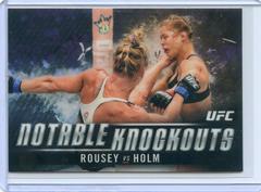 Holly Holm Ufc Cards 2018 Topps UFC Chrome Notable Knockouts Prices