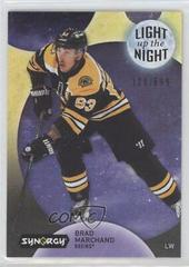 Brad Marchand [Neon Yellow] #LN-BM Hockey Cards 2022 Upper Deck Synergy Light Up The Night Prices