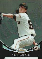 Tim Lincecum [Refractor] #1 Baseball Cards 2010 Finest Prices