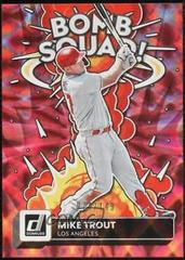 Mike Trout [Red] #BS-8 Baseball Cards 2022 Panini Donruss Bomb Squad Prices