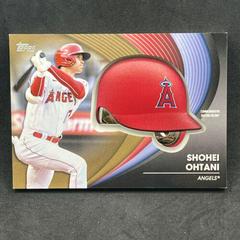 Shohei Ohtani [Gold] #BH-SO Baseball Cards 2022 Topps Batting Helmet Relic Prices