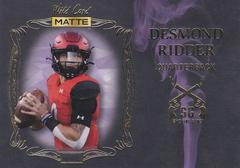 Desmond Ridder [Purple Purple] Football Cards 2022 Wild Card Matte Smoking Guns Prices
