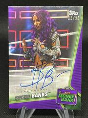 Sasha Banks [Purple] Wrestling Cards 2019 Topps WWE Money in the Bank Autographs Prices