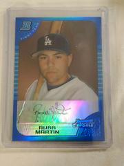Russ Martin [Blue Refractor] Baseball Cards 2005 Bowman Chrome Prices