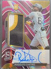 Rodolfo Castro [Jersey Autograph Neon Pink] Baseball Cards 2022 Panini Chronicles Spectra Prices