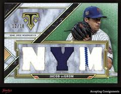 Jacob deGrom [Emerald] #TTR-JD4 Baseball Cards 2021 Topps Triple Threads Relics Prices