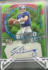 Eli Manning [Green] #RS-EMA Football Cards 2022 Panini Spectra RetroSpect Autographs Prices