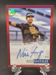 Nick Gonzales [Red] #93PA-NG Baseball Cards 2021 Bowman Heritage Chrome Prospect Autographs Prices