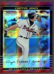 Chipper Jones [Xfractor] #80 Baseball Cards 2002 Bowman Chrome Prices