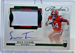 Sean Tucker [Horizontal Patch Autograph Emerald] Football Cards 2023 Panini Flawless Collegiate Prices