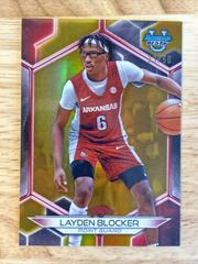 Layden Blocker [Gold Refractor] #4 Basketball Cards 2023 Bowman Best University Prices