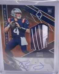 Bailey Zappe [Gloves] Football Cards 2022 Panini Phoenix Rising Rookie Material Signature Prices