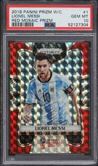 Lionel Messi [Red Mosaic Prizm] #1 Soccer Cards 2018 Panini Prizm World Cup Prices