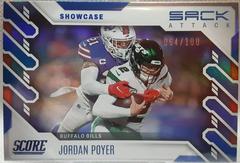 Jordan Poyer [Showcase] #SA-JP Football Cards 2022 Panini Score Sack Attack Prices