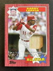 Barry Larkin [Red] #87R-BL Baseball Cards 2022 Topps 1987 Relics Prices