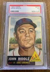 John Riddle Baseball Cards 1953 Topps Prices