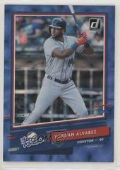Yordan Alvarez [Blue] #R-1 Baseball Cards 2020 Panini Donruss the Rookies Prices