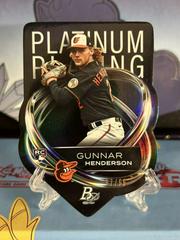 Gunnar Henderson [Autograph] Baseball Cards 2023 Bowman Platinum Plating Die Cut Prices