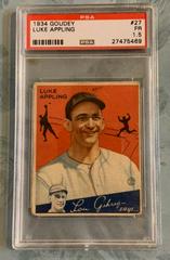 Luke Appling #27 Baseball Cards 1934 Goudey Prices