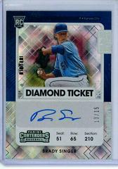 Brady Singer [Autograph Diamond] #120 Baseball Cards 2021 Panini Contenders Prices