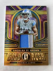 Amon Ra St. Brown [Rose Gold] #GR-ASB Football Cards 2023 Panini Gold Standard Rush Prices
