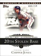 Chipper Jones [25 SB] #26 Baseball Cards 2007 Topps Moments & Milestones Prices