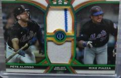 Pete Alonso, Mike Piazza [Green] Baseball Cards 2023 Topps Tribute Dual Relics 2 Image Prices