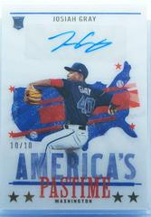 Josiah Gray [Holo Silver] Baseball Cards 2022 Panini Chronicles America's Pastime Autographs Prices