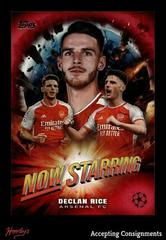 Declan Rice [Red Foilboard] #NS-11 Soccer Cards 2023 Topps UEFA Club Now Starring Prices