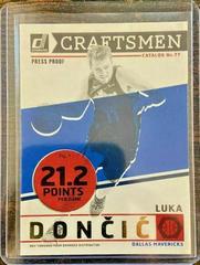 Luka Doncic [Press Proof] #7 Basketball Cards 2019 Panini Donruss Craftsmen Prices