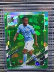 Raheem Sterling [Green] Soccer Cards 2020 Topps Chrome UEFA Champions League Sapphire Prices