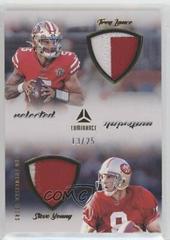 Steve Young, Trey Lance [Gold] Football Cards 2022 Panini Luminance Reflected Materials Prices