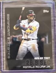 Ronald Acuna Jr. [Black] Baseball Cards 2023 Topps Significant Statistics Prices