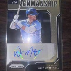 Whit Merrifield [Silver Prizm] Baseball Cards 2022 Panini Prizm Pro Penmanship Autographs Prices