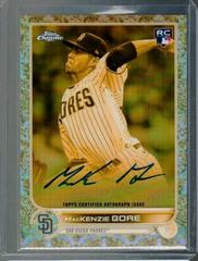 MacKenzie Gore Baseball Cards 2022 Topps Gilded Collection Chrome Cast in Gold Autographs Prices