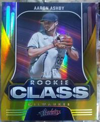 Aaron Ashby [Spectrum Gold] #RC-12 Baseball Cards 2022 Panini Absolute Rookie Class Prices