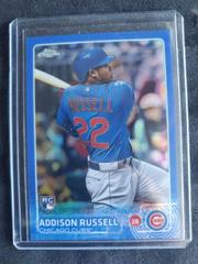 Addison Russell [Blue Refractor] #24 Baseball Cards 2015 Topps Chrome Prices