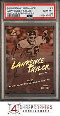 Lawrence Taylor #1 Football Cards 2018 Panini Luminance Vintage Performers Prices