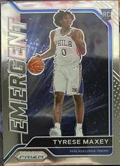 Tyrese Maxey #24 Basketball Cards 2020 Panini Prizm Emergent Prices