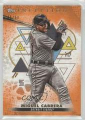 Miguel Cabrera [Orange] #5 Baseball Cards 2022 Topps Inception Prices
