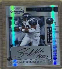 Shaun Alexander [Championship Ticket Autograph] #87 Football Cards 2006 Playoff Contenders Prices