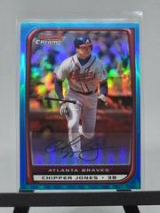 Chipper Jones [Blue Refractor] #164 Baseball Cards 2008 Bowman Chrome Prices