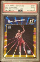 Ben Simmons [Orange Laser] Basketball Cards 2016 Panini Donruss Prices