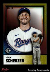Max Scherzer [Gold Refractor] #9 Baseball Cards 2023 Topps Transcendent Prices