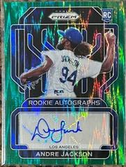 Andre Jackson [Forest Green Flash Prizm] #RA-AN Baseball Cards 2022 Panini Prizm Rookie Autographs Prices