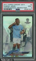 Gabriel Jesus [Refractor] Soccer Cards 2017 Topps Chrome UEFA Champions League Prices